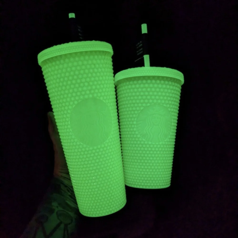 2022 Starbucks Halloween Glow In The Dark Studded Tumbler Duo. NWT